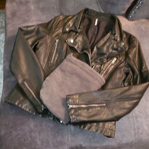 Free People Motorcycle Jacket